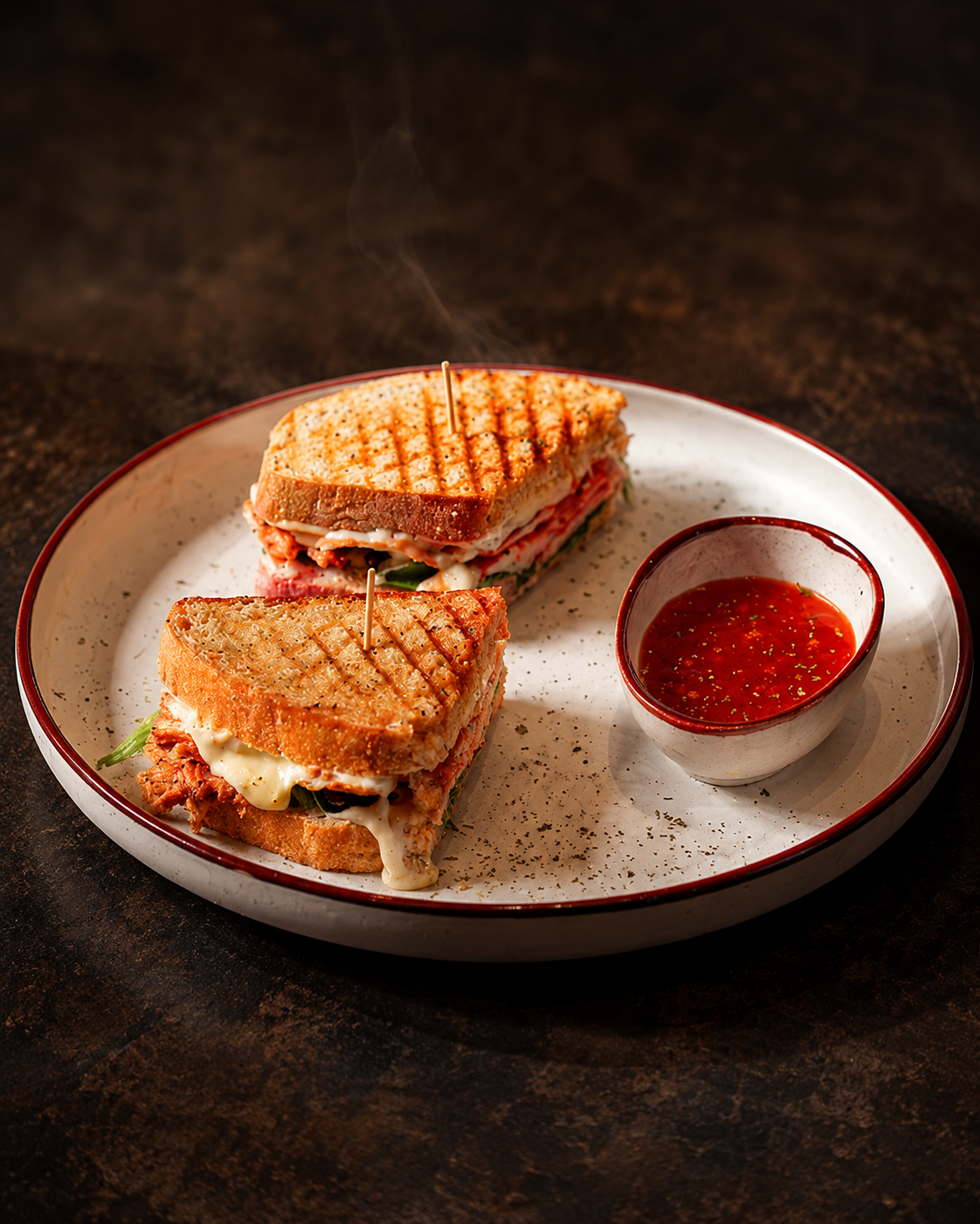 MUGD Gourmet Dijon Mustard Grilled Sandwich with Golden Chips